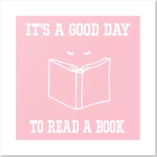 It's a Good Day to Read a Book Teacher Women Reading Book Lovers Posters and Art